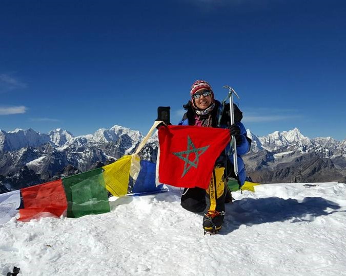 full colour Bouchra Baibanou on a mountain