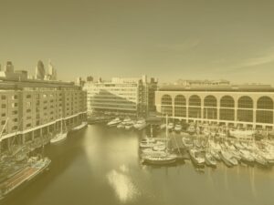 Yellow st katharine Docks london