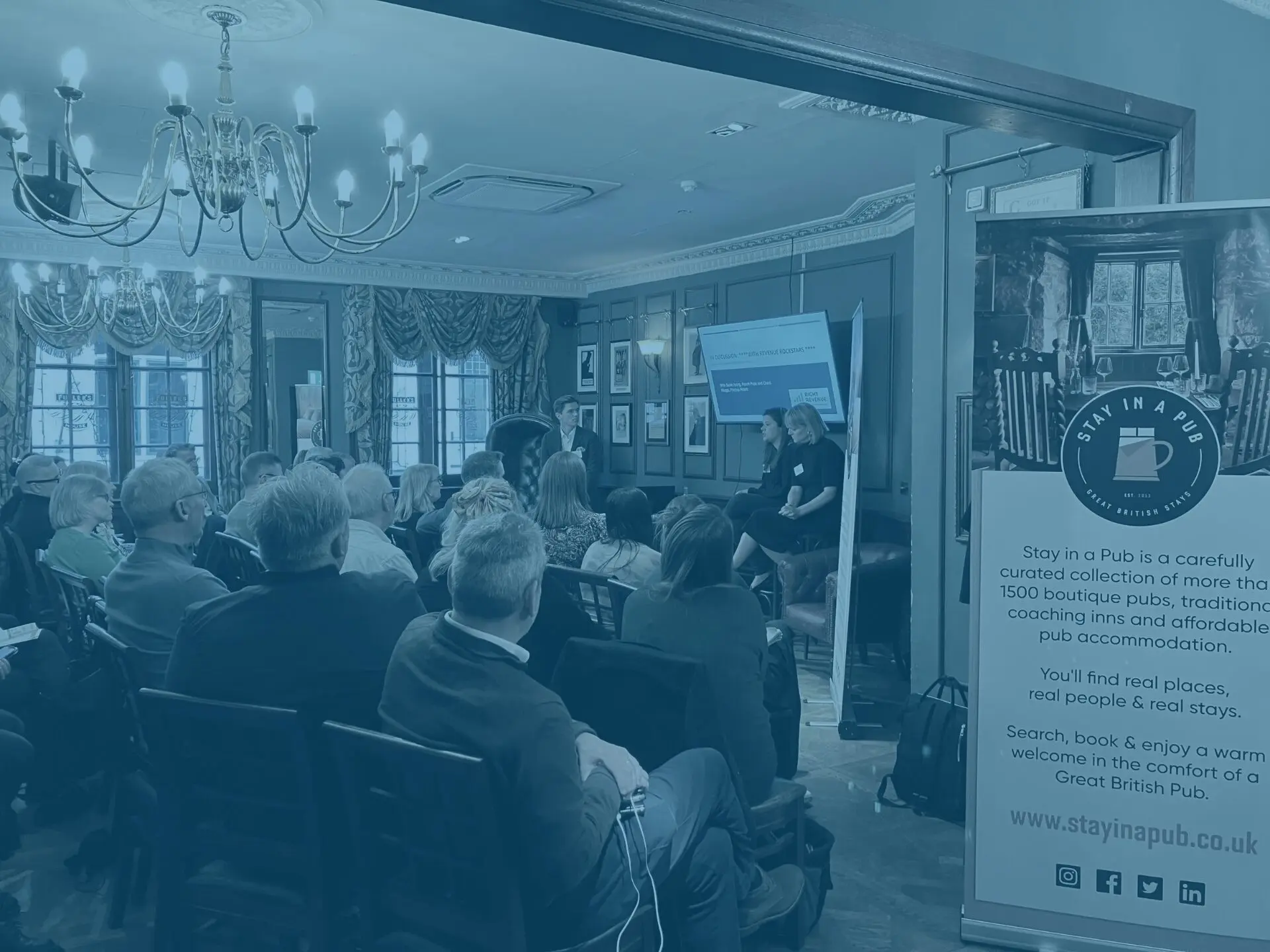 Blue stay in a pub profitable beds seminar event in london