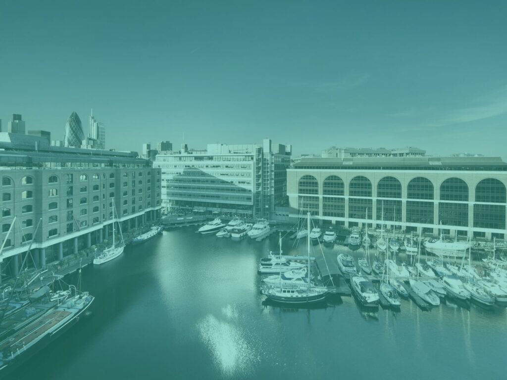 Blue st katharine Docks london