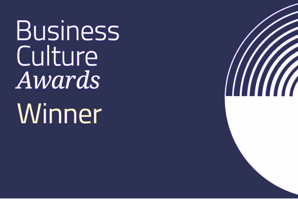 Navy Business culture awards winner logo